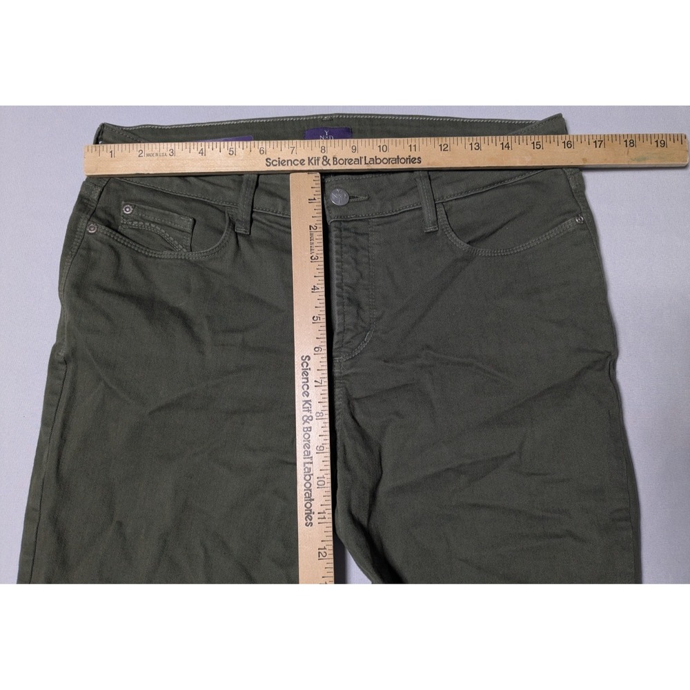 NYDJ Clarissa Ankle Jeans Lift Tuck Tech Green Stretch Denim - Women 10 - Picture 4 of 16